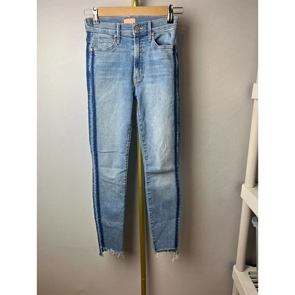 Mother Stunner Zip Ankle Step Fray Light Kitty Racer Sz. 24 - Picture 3 of 8